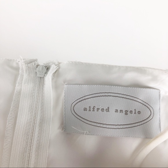 Alfred Angelo Beaded With Train Flower Girl Dress - Picture 13 of 15